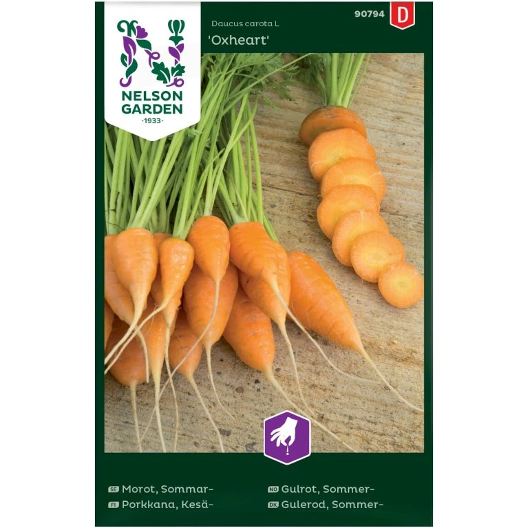 Gulerod, Sommer-, Oxheart Daucus Carota L 'Oxheart' 3 Gulerod, Sommer-, Oxheart Daucus Carota L 'Oxheart'