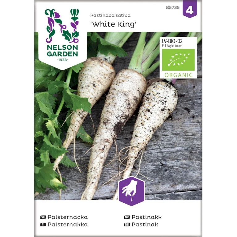 Pastinak 'White King' Øko Pastinaca Sativa 'White King' Frøpose, Antal Pr. Pakke, Ca. 40 Stk. 2 Pastinak 'White King' Øko Pastinaca Sativa 'White King' Frøpose, Antal Pr. Pakke, Ca. 40 Stk.