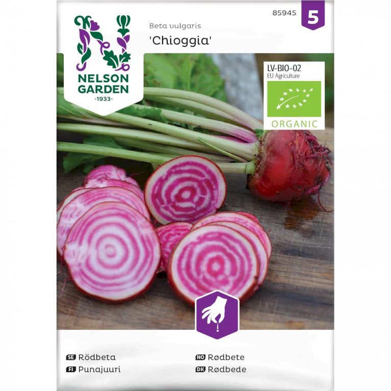 Rødbede 'Chioggia' Øko Beta Vulgaris 'Chioggia' Frøpose, Antal Pr. Pakke, Ca. 60 Stk. 3 Rødbede 'Chioggia' Øko Beta Vulgaris 'Chioggia' Frøpose, Antal Pr. Pakke, Ca. 60 Stk.